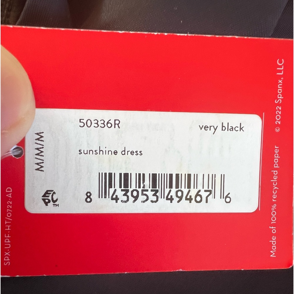 Spanx Brand New With tags.  Sunshine dress size M color very black